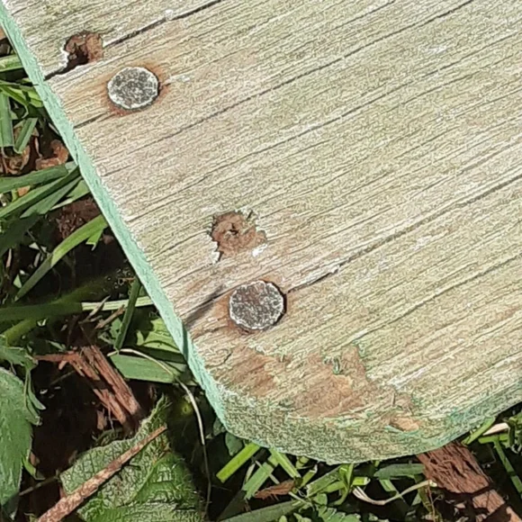 Cottontail Market Rescued Wood Garden Sign 20" Spring Easter Rabbit Wall Sign - Picture 8 of 10